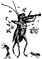 (picture of grasshopper playing fiddle)